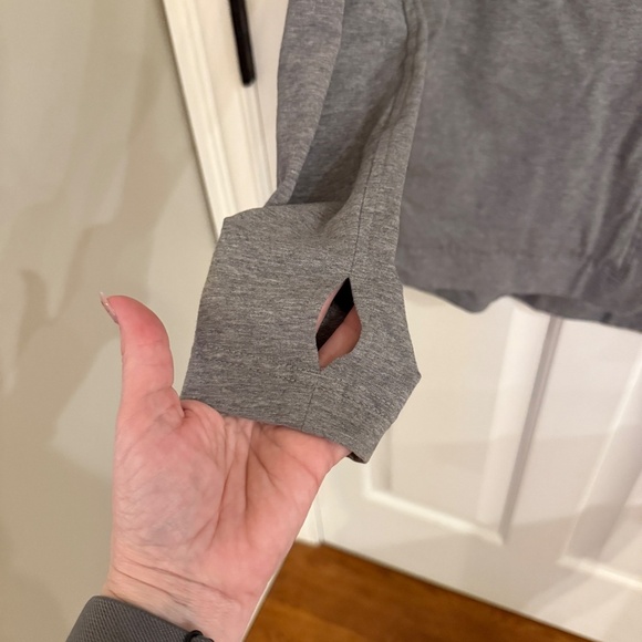 Lululemon Grey Wrap Snap Belle Sweatshirt Jacket 41998 - Picture 8 of 14